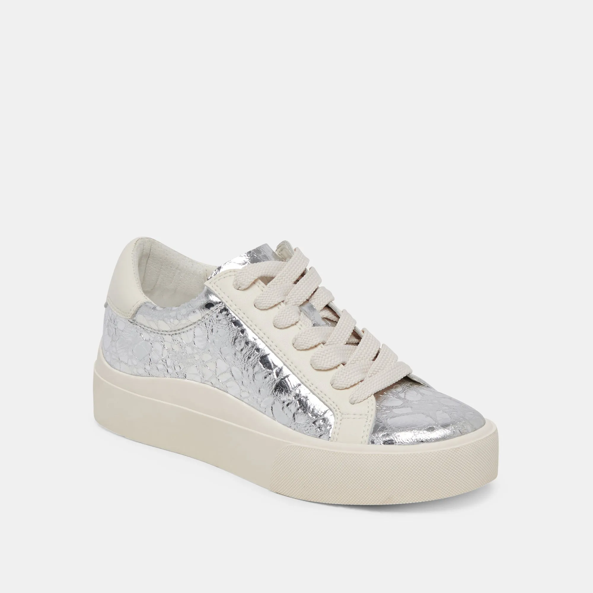 ZAYN 360 SNEAKERS SILVER DISTRESSED LEATHER - re:vita sold by Dolce Vita product image thumbnail 2