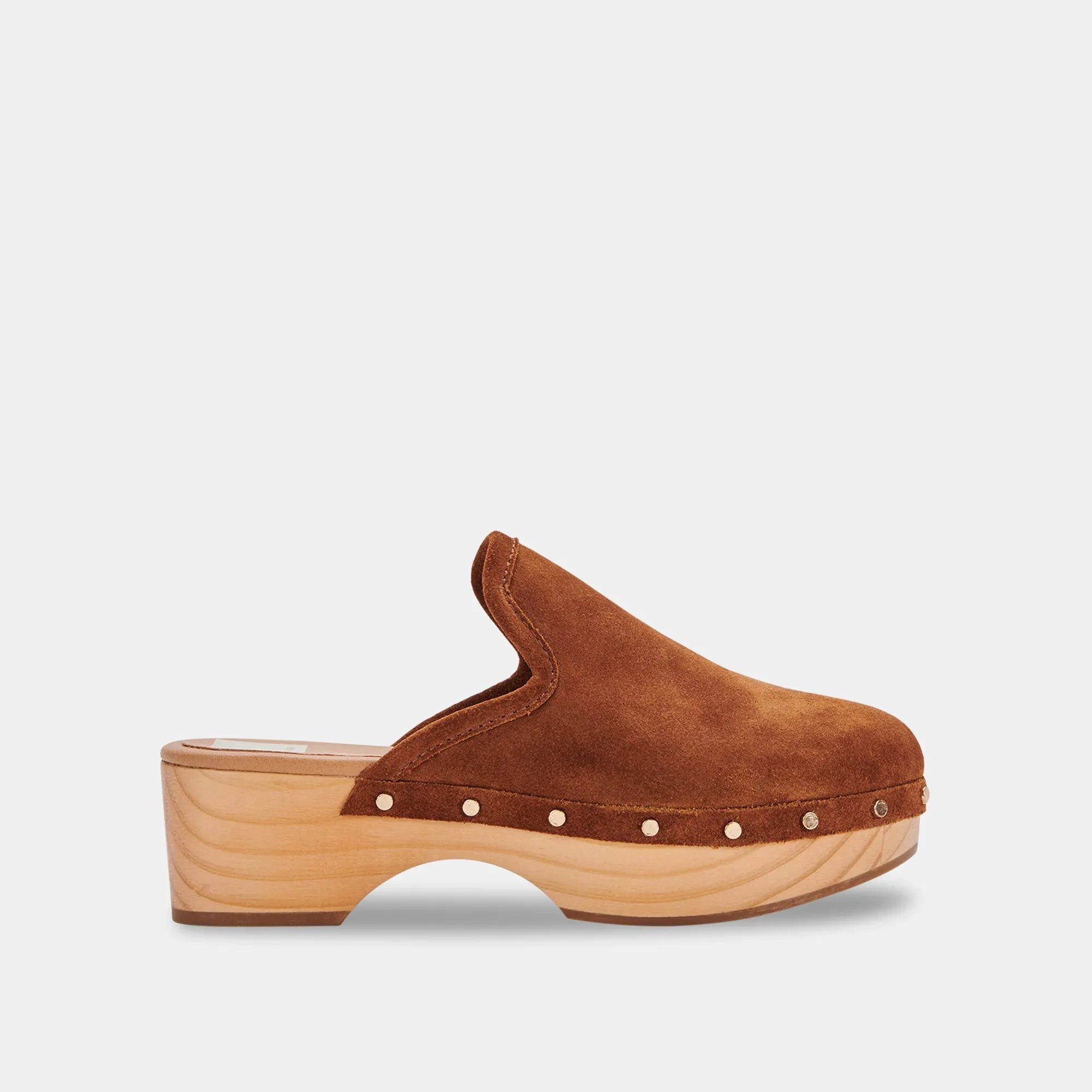 CLOSEN CLOGS COGNAC SUEDE - COGNAC SUEDE / 8 / 935 - re:vita sold by Dolce Vita