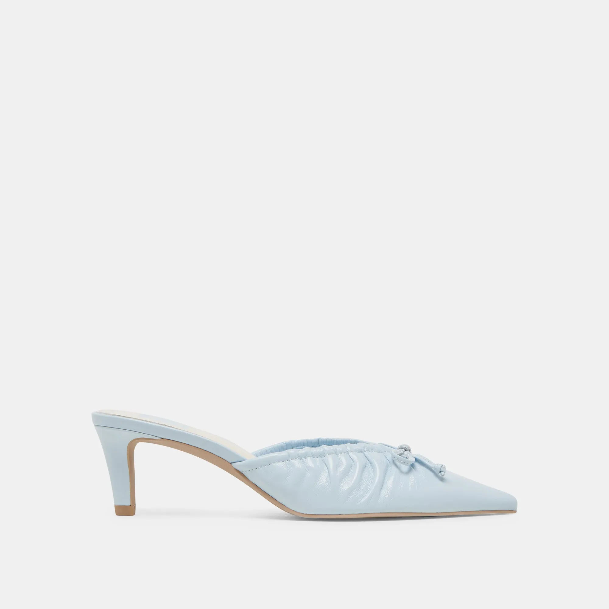 KAIRI MID HEELS ICE BLUE CRINKLE PATENT sold by Dolce Vita