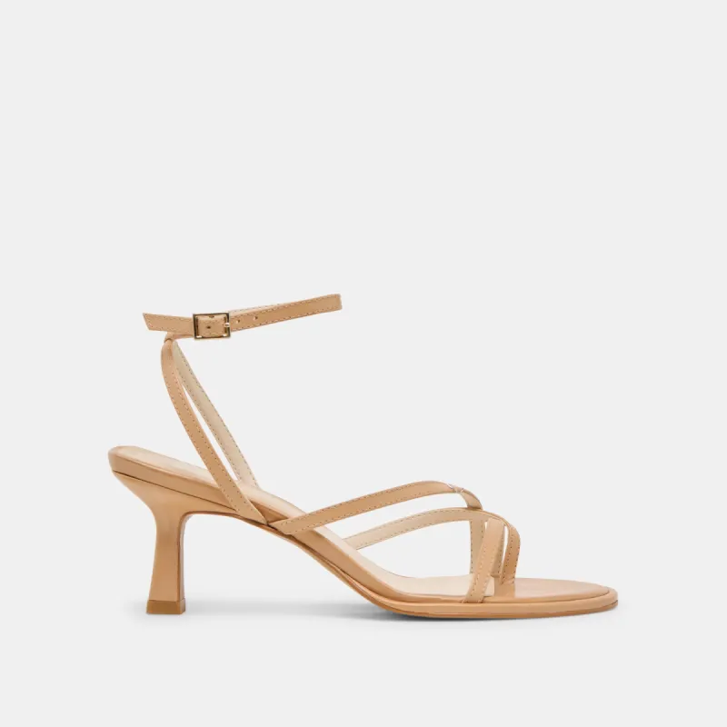 MORAH HEELS CAFE LEATHER sold by Dolce Vita