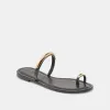 WINK WIDE SANDALS BLACK LEATHER sold by Dolce Vita