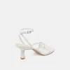 MORAH WIDE HEELS TRUE WHITE LEATHER sold by Dolce Vita