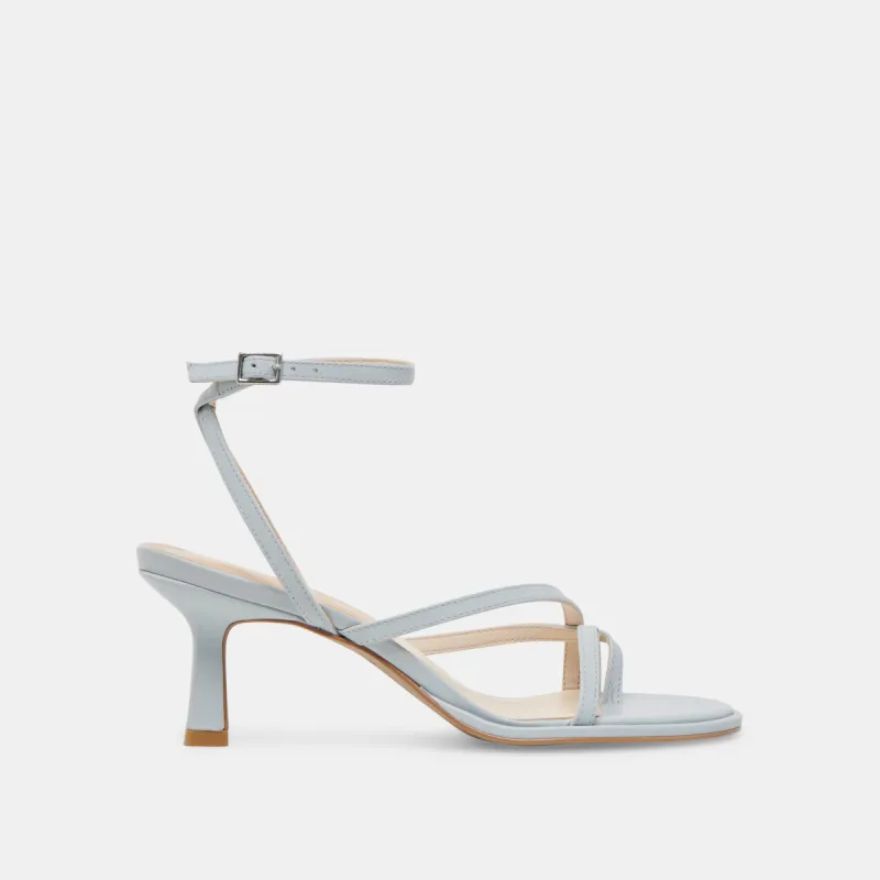 MORAH HEELS ICE BLUE LEATHER sold by Dolce Vita