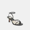 MORAH HEELS BLACK LEATHER sold by Dolce Vita