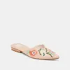 ELM FLATS PINK FLORAL RAFFIA sold by Dolce Vita
