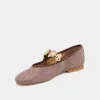 RELAN BALLET FLATS WALNUT RAFFIA sold by Dolce Vita