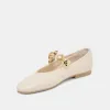 RELAN BALLET FLATS OFF WHITE LEATHER sold by Dolce Vita