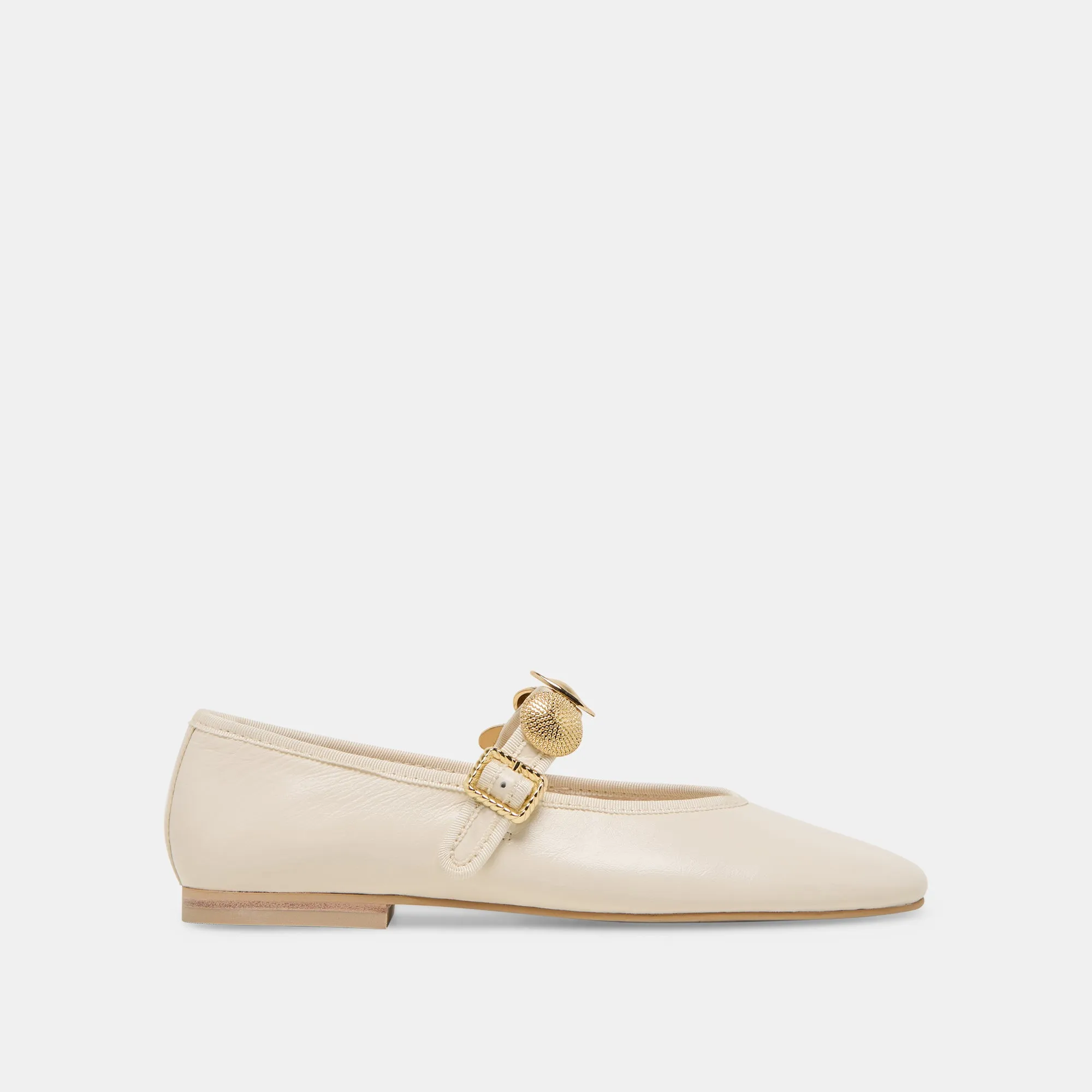 RELAN BALLET FLATS OFF WHITE LEATHER sold by Dolce Vita