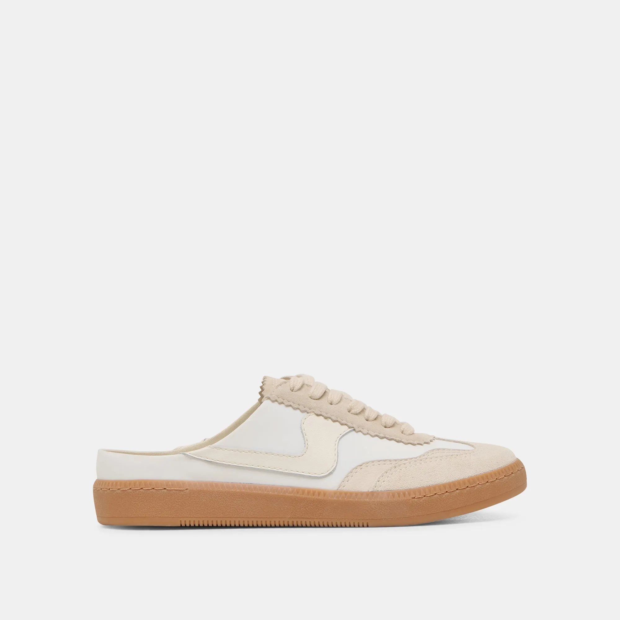 NOTICE SLIDE SNEAKERS IVORY MULTI SUEDE sold by Dolce Vita