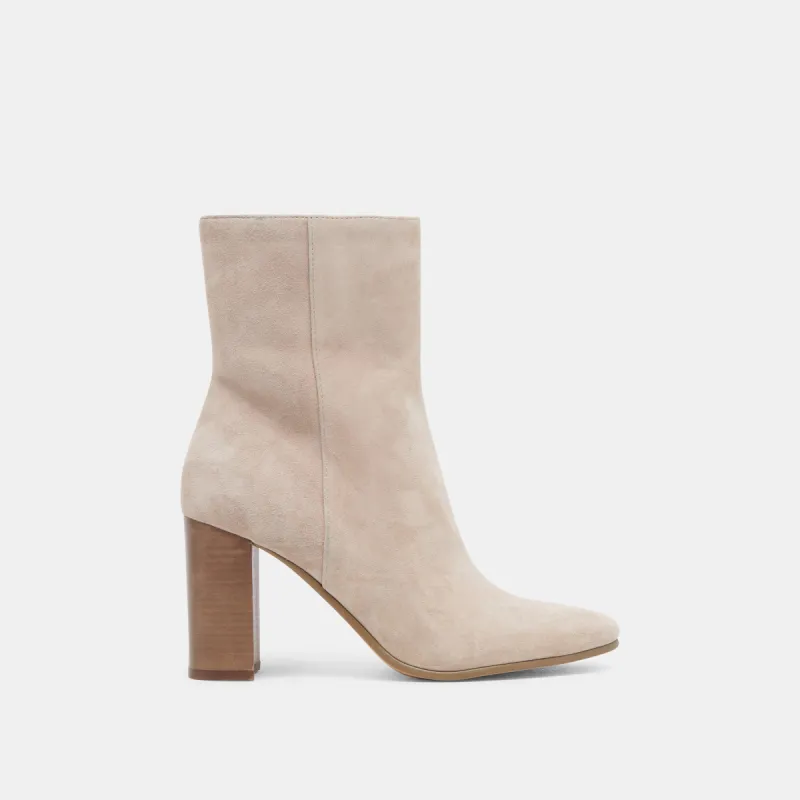 SUZY BOOTIES TAUPE SUEDE - re:vita sold by Dolce Vita