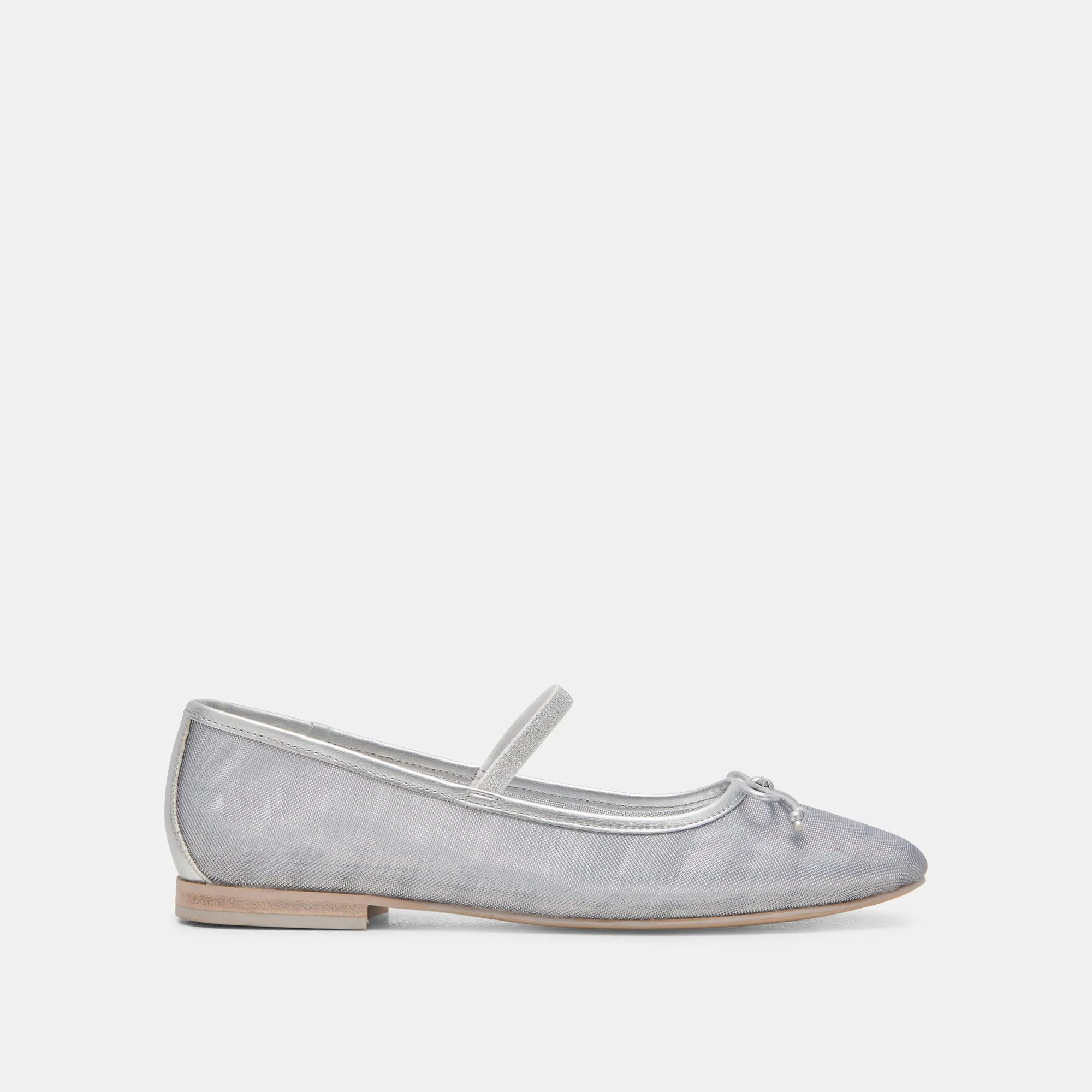 CADEL BALLET FLATS SILVER MESH - re:vita sold by Dolce Vita