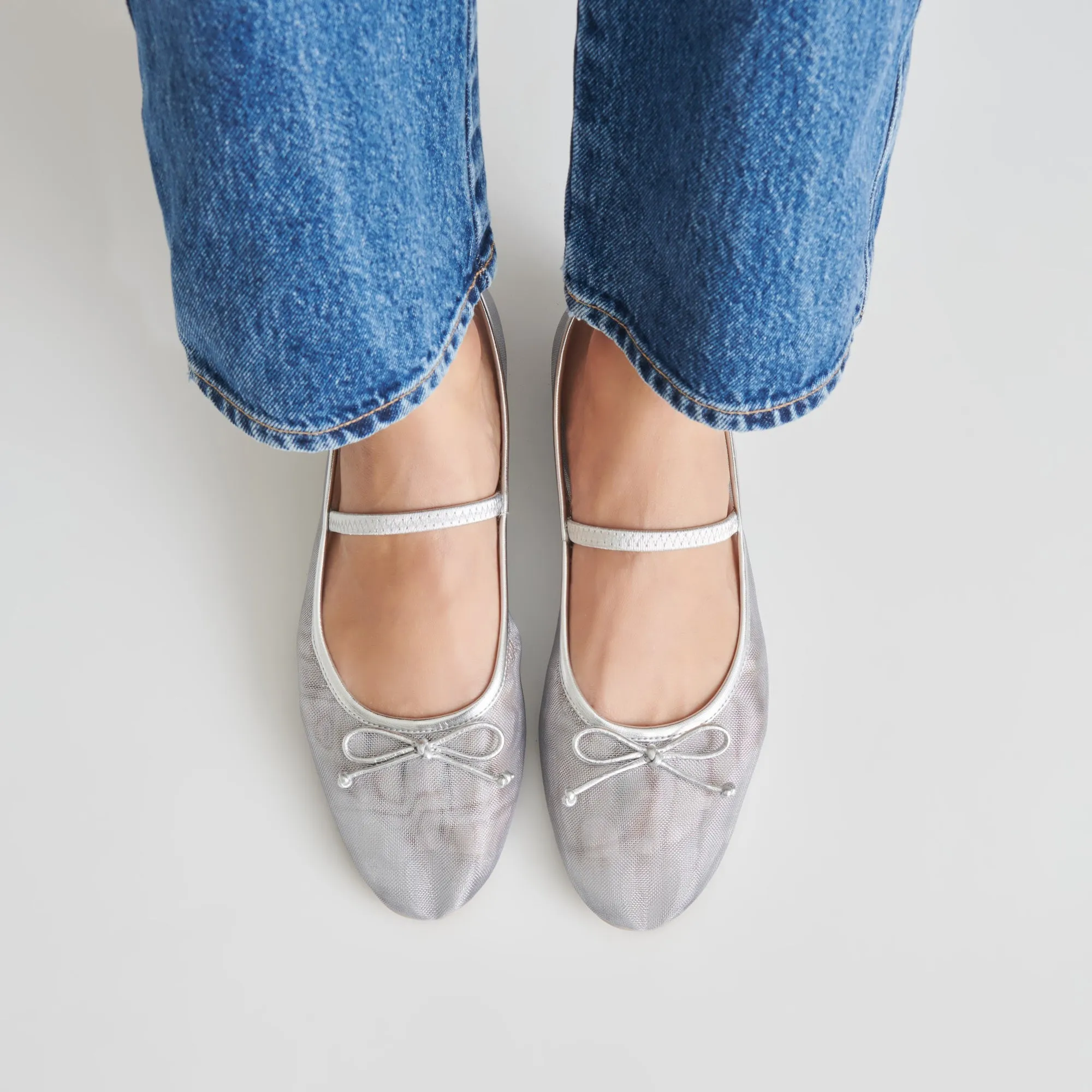 CADEL BALLET FLATS SILVER MESH - re:vita sold by Dolce Vita product image thumbnail 2