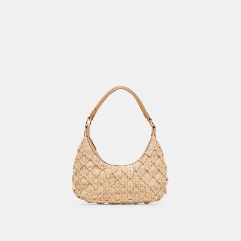 POSITANO SHOULDER BAG NATURAL RAFFIA sold by Dolce Vita