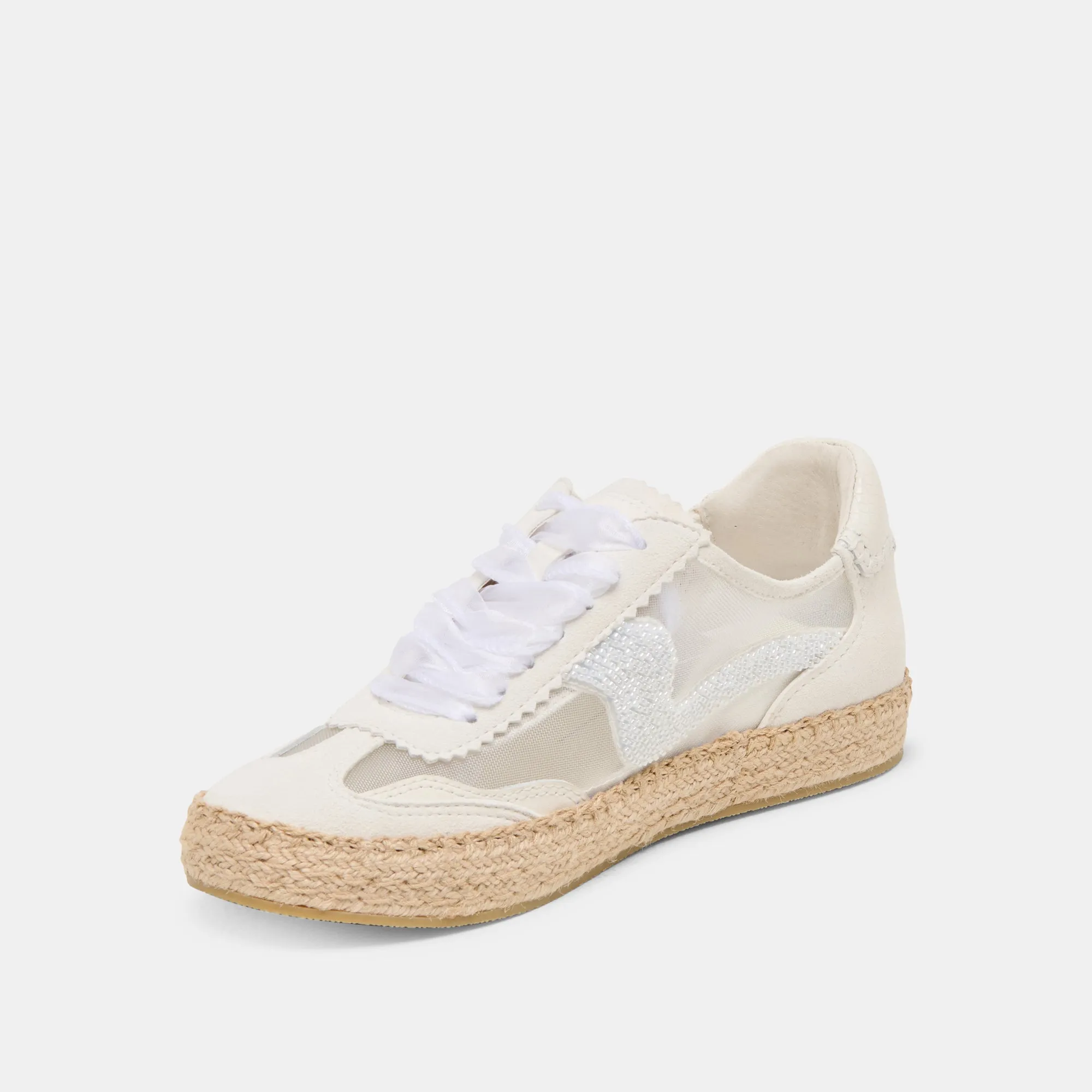 NOTICE ESPADRILLE BEAD SNEAKERS WHITE MESH sold by Dolce Vita product image thumbnail 4