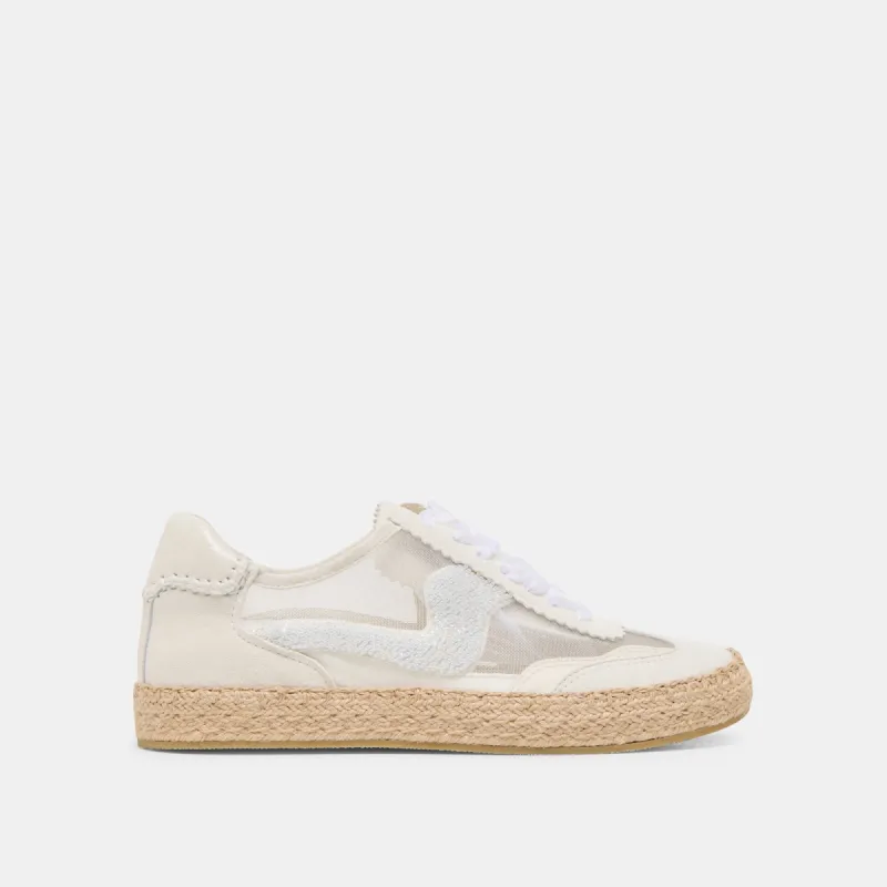 NOTICE ESPADRILLE BEAD SNEAKERS WHITE MESH sold by Dolce Vita
