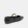 RADYA BALLET FLATS BLACK LEATHER sold by Dolce Vita