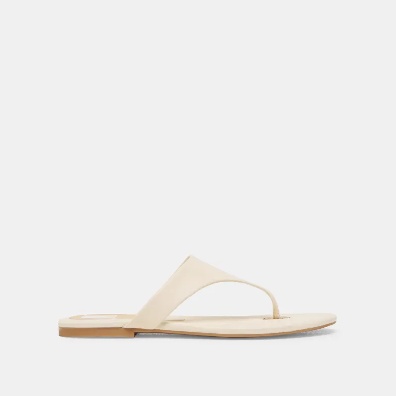 KITTLE SANDALS OFF WHITE LEATHER sold by Dolce Vita