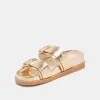 SOYA SANDALS GOLD DISTRESSED LEATHER sold by Dolce Vita
