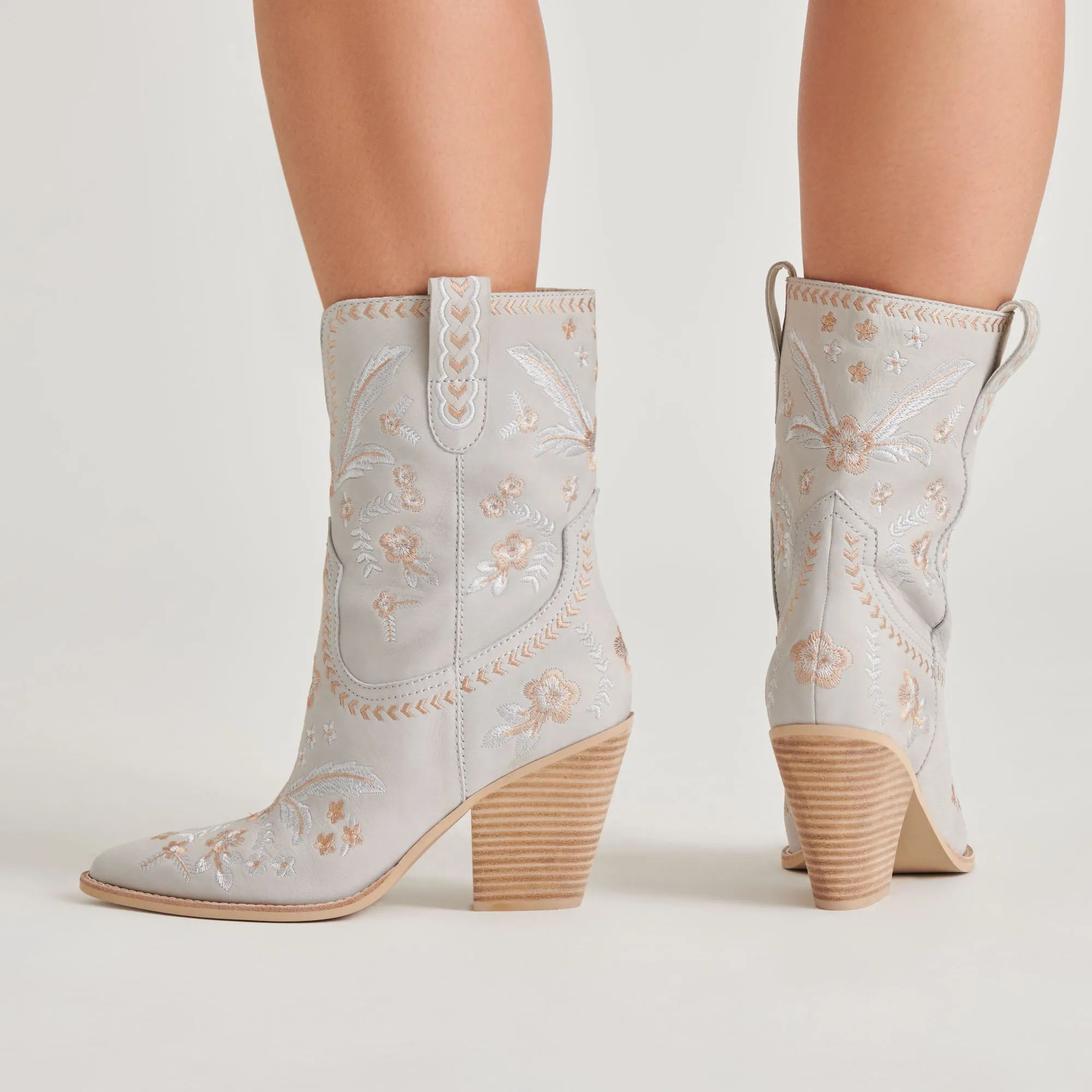 JESSEY FLORAL BOOTS LIGHT BLUE NUBUCK sold by Dolce Vita product image thumbnail 4