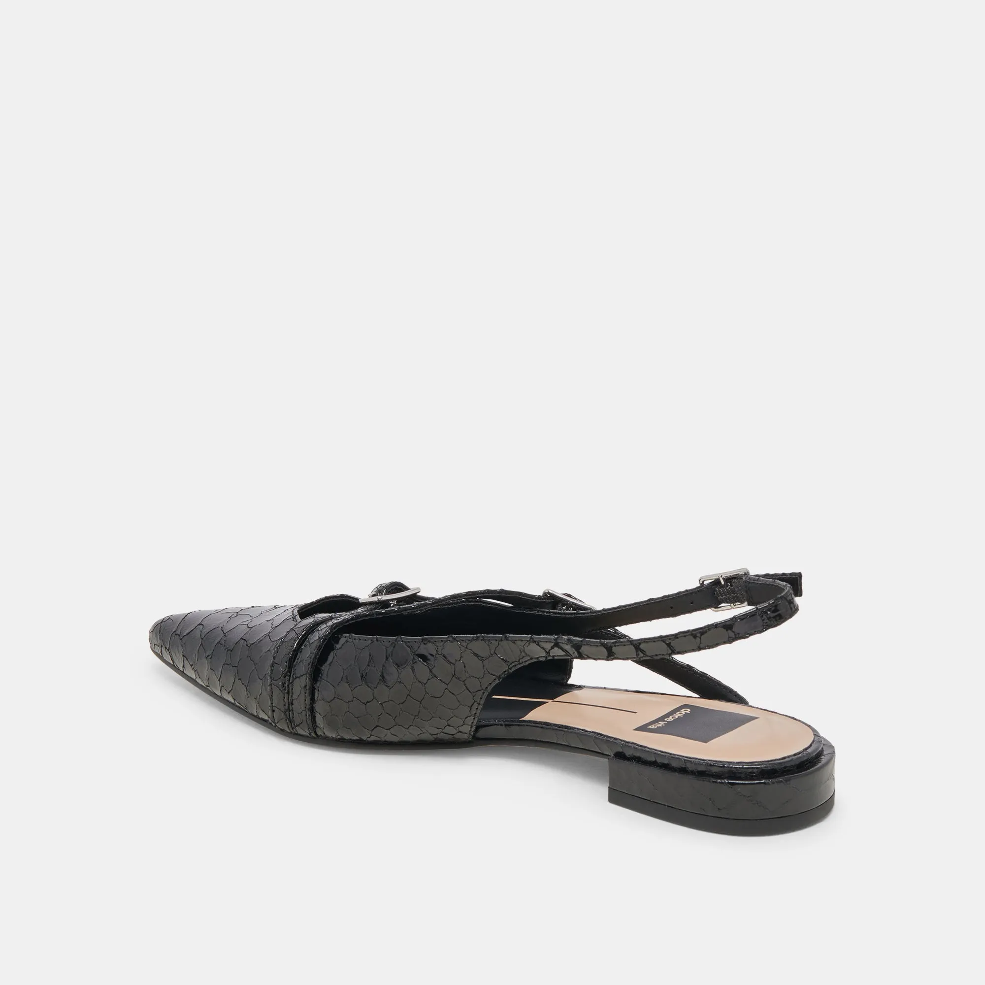 PAMLA FLATS MIDNIGHT SNAKE EMBOSSED sold by Dolce Vita product image thumbnail 5