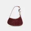 SILVIE SHOULDER BAG WINE CROCO STELLA sold by Dolce Vita