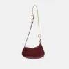 SILVIE SHOULDER BAG WINE CROCO STELLA sold by Dolce Vita