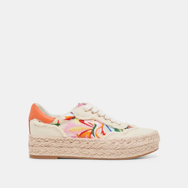 FREDY SNEAKERS FLORAL MULTI CANVAS made by Dolce Vita