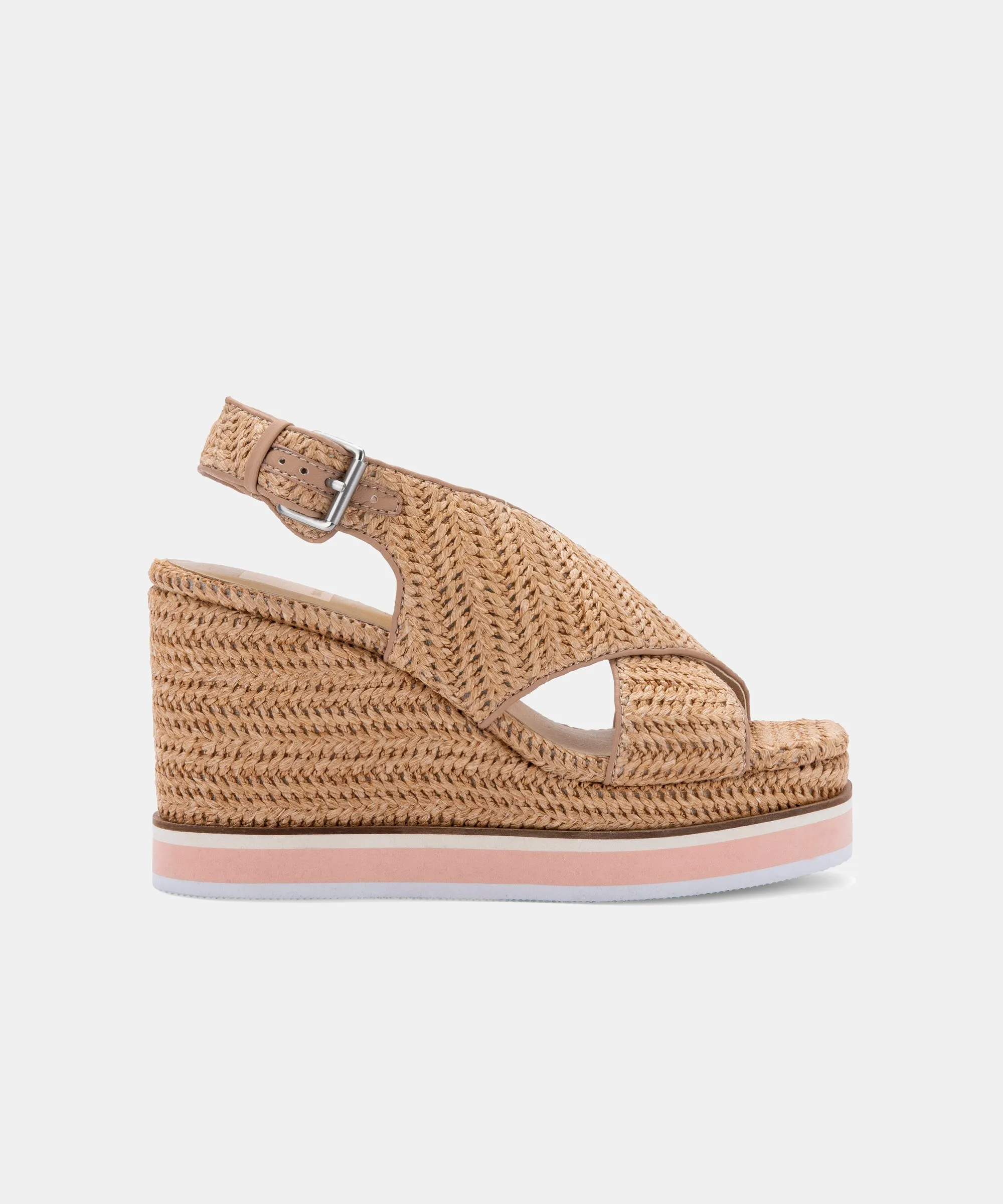 ODELIA WEDGES NATURAL RAFFIA - re:vita sold by Dolce Vita