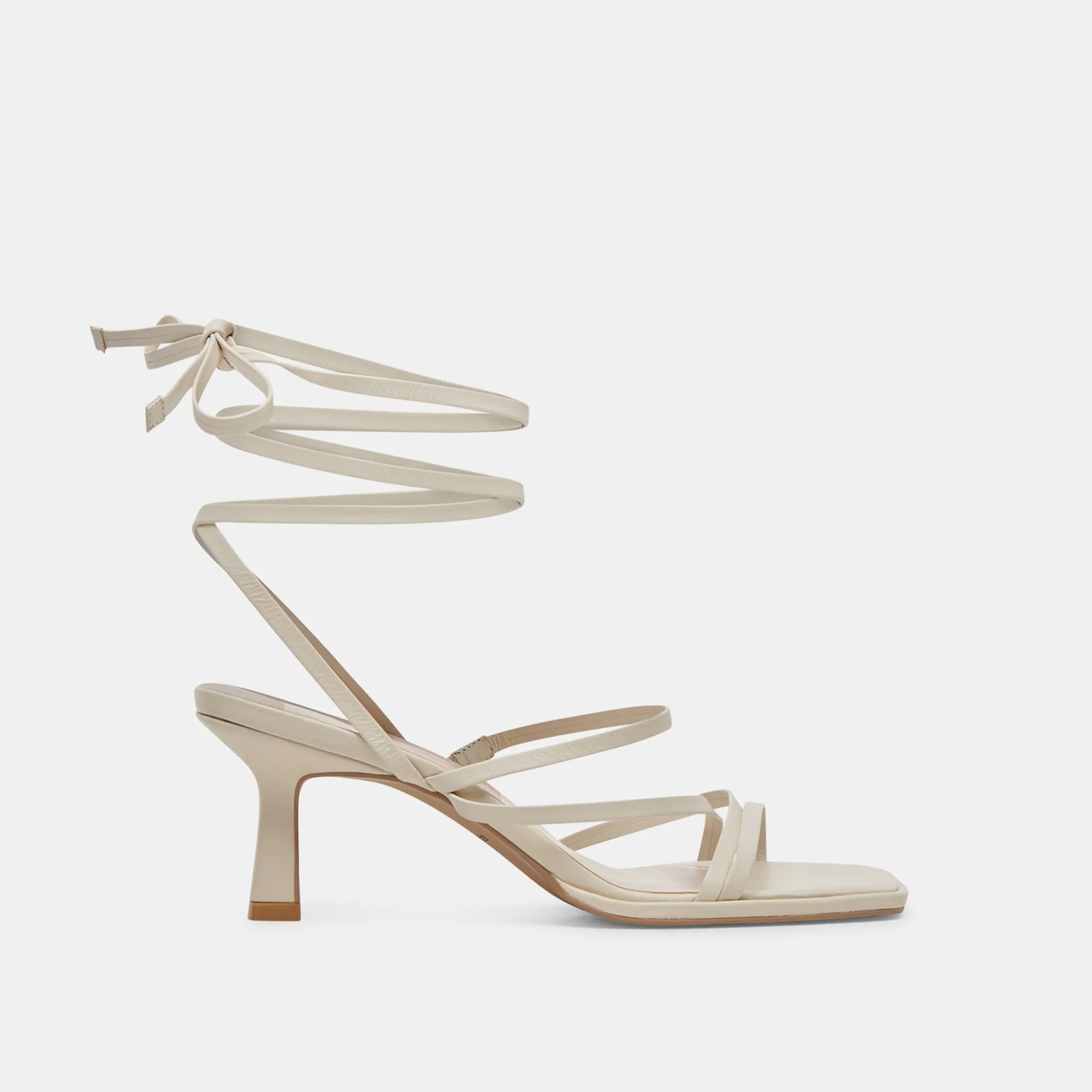 MALABO HEELS IVORY LEATHER - re:vita sold by Dolce Vita