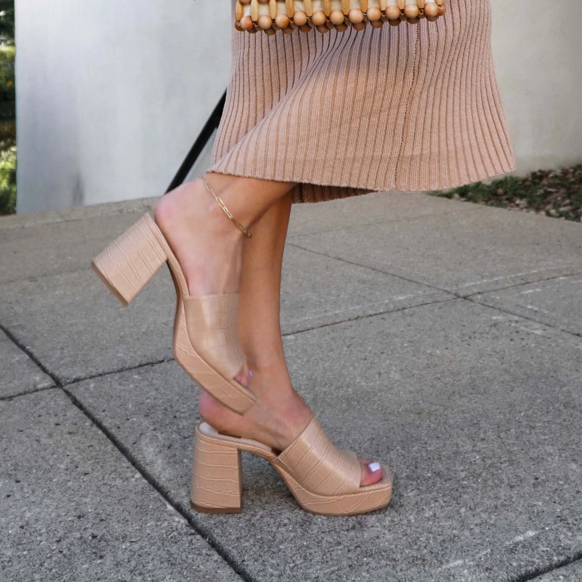 MARSHA HEELS CAFE EMBOSSED STELLA - re:vita sold by Dolce Vita product image thumbnail 2
