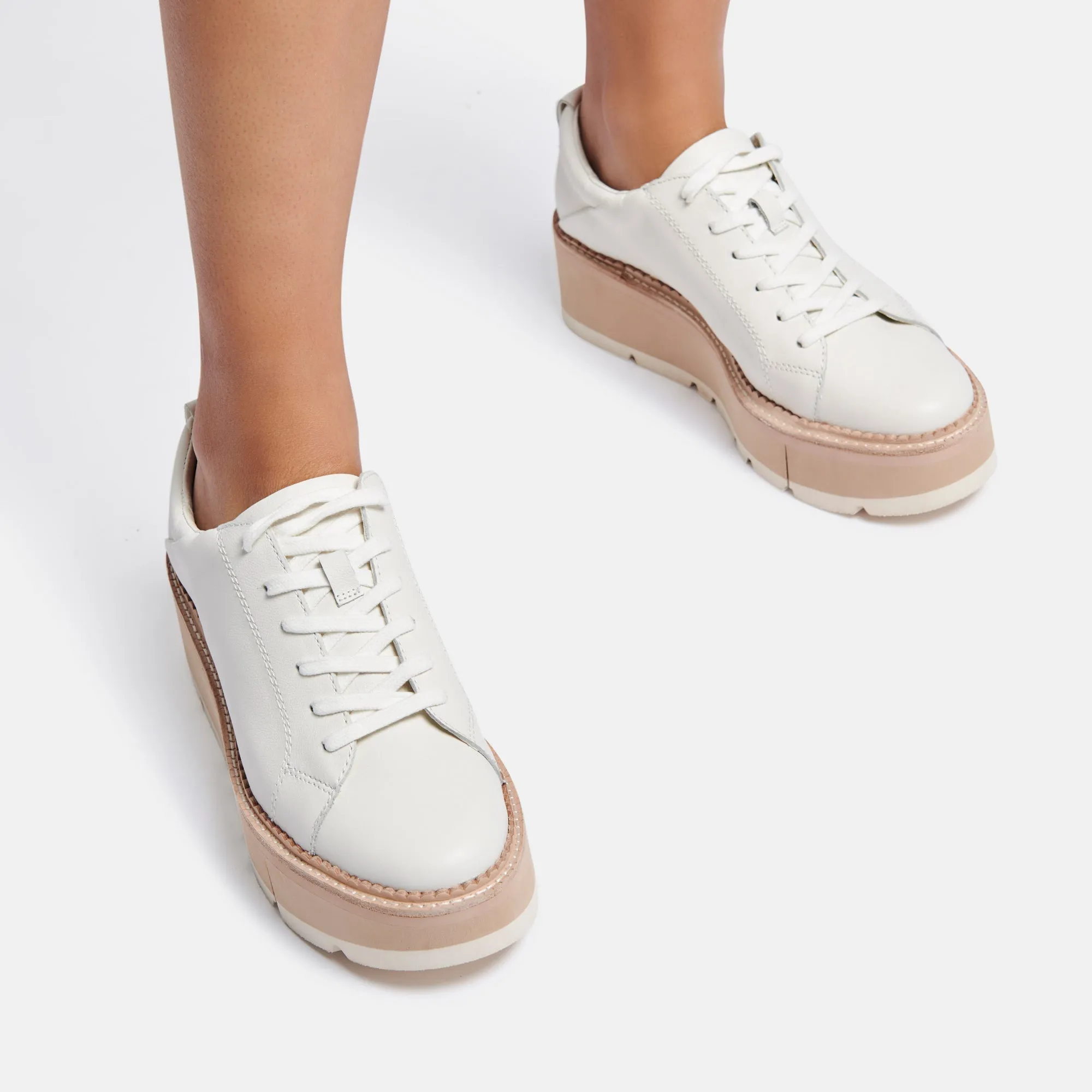 TOYAH SNEAKERS WHITE LEATHER - re:vita sold by Dolce Vita product image thumbnail 4