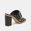 ONNIE HEELS ONYX RAFFIA - re:vita sold by Dolce Vita