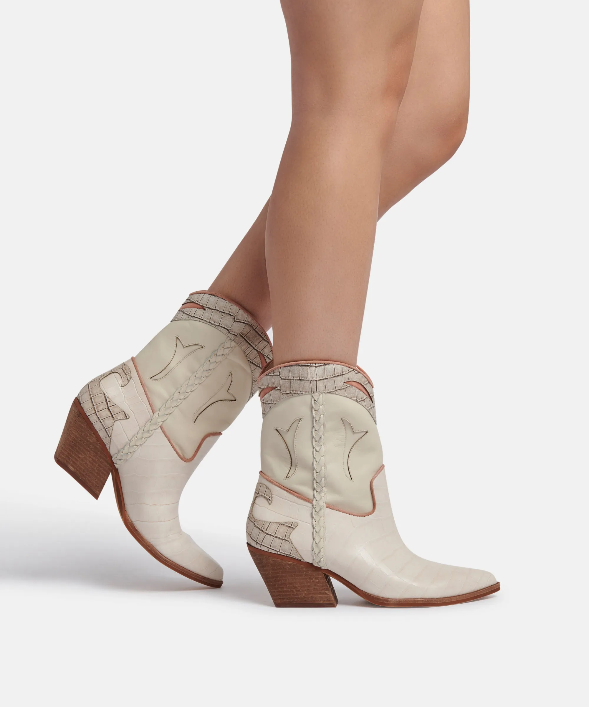 LORAL BOOTIES IVORY LEATHER - re:vita sold by Dolce Vita product image thumbnail 4