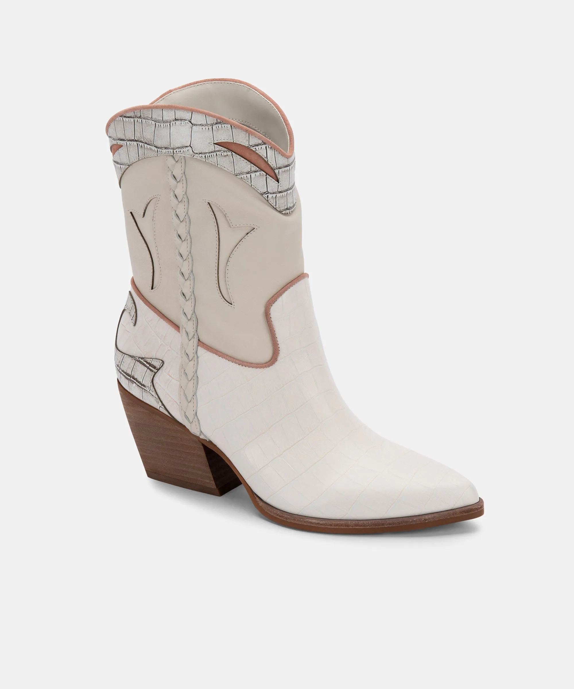 LORAL BOOTIES IVORY LEATHER - re:vita sold by Dolce Vita product image thumbnail 3