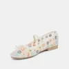 CADEL FLORAL BALLET FLATS IVORY FLORAL MESH sold by Dolce Vita