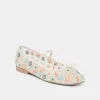 CADEL FLORAL BALLET FLATS IVORY FLORAL MESH sold by Dolce Vita