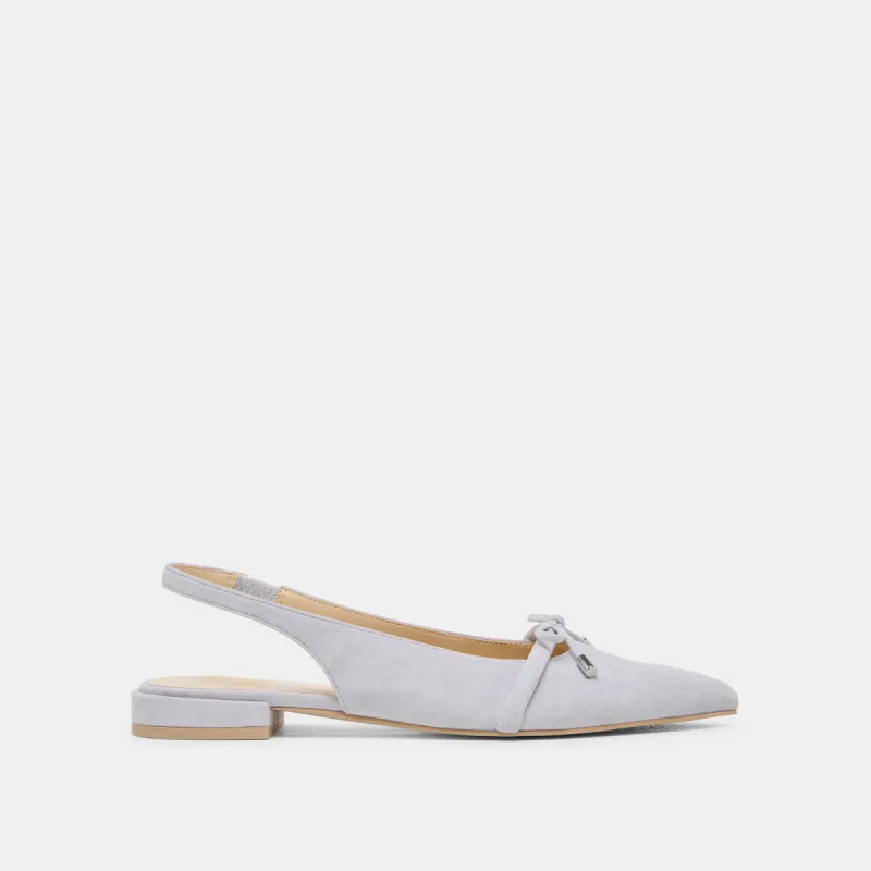 PAYGE FLATS DUSTY BLUE SUEDE sold by Dolce Vita