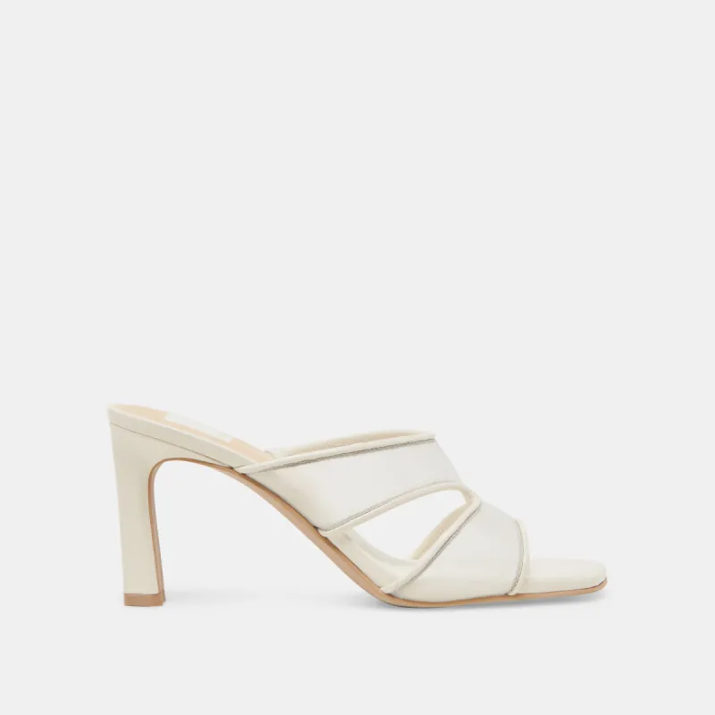 GITEL HEELS OFF WHITE MESH sold by Dolce Vita