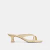 BREVEL WIDE HEELS LIGHT YELLOW LEATHER sold by Dolce Vita