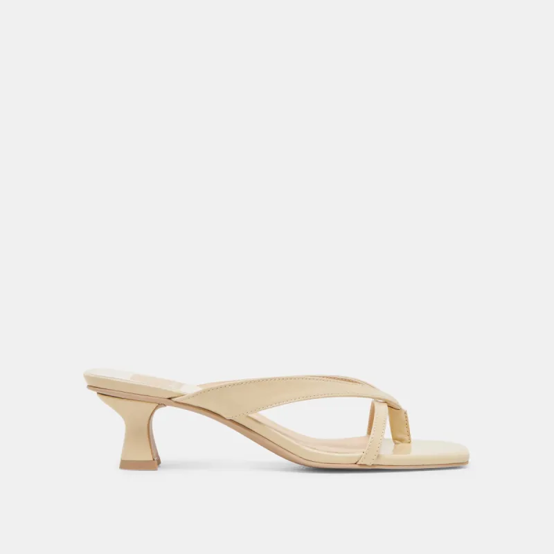 BREVEL WIDE HEELS LIGHT YELLOW LEATHER sold by Dolce Vita