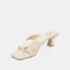 BREVEL WIDE HEELS OFF WHITE LEATHER sold by Dolce Vita