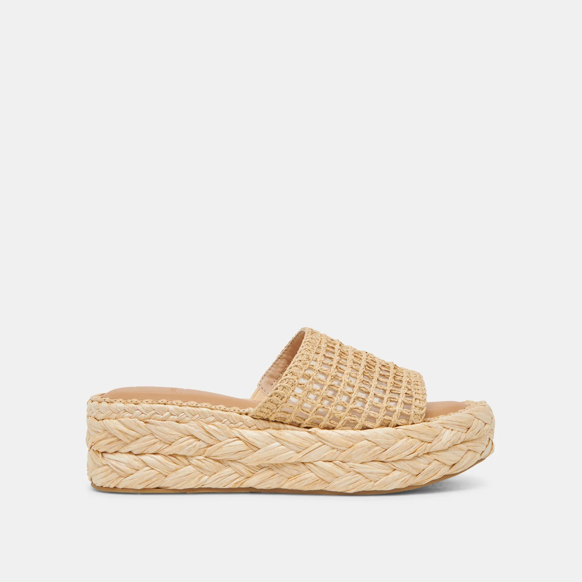 CHAVI MESH SANDALS NATURAL WOVEN RAFFIA sold by Dolce Vita