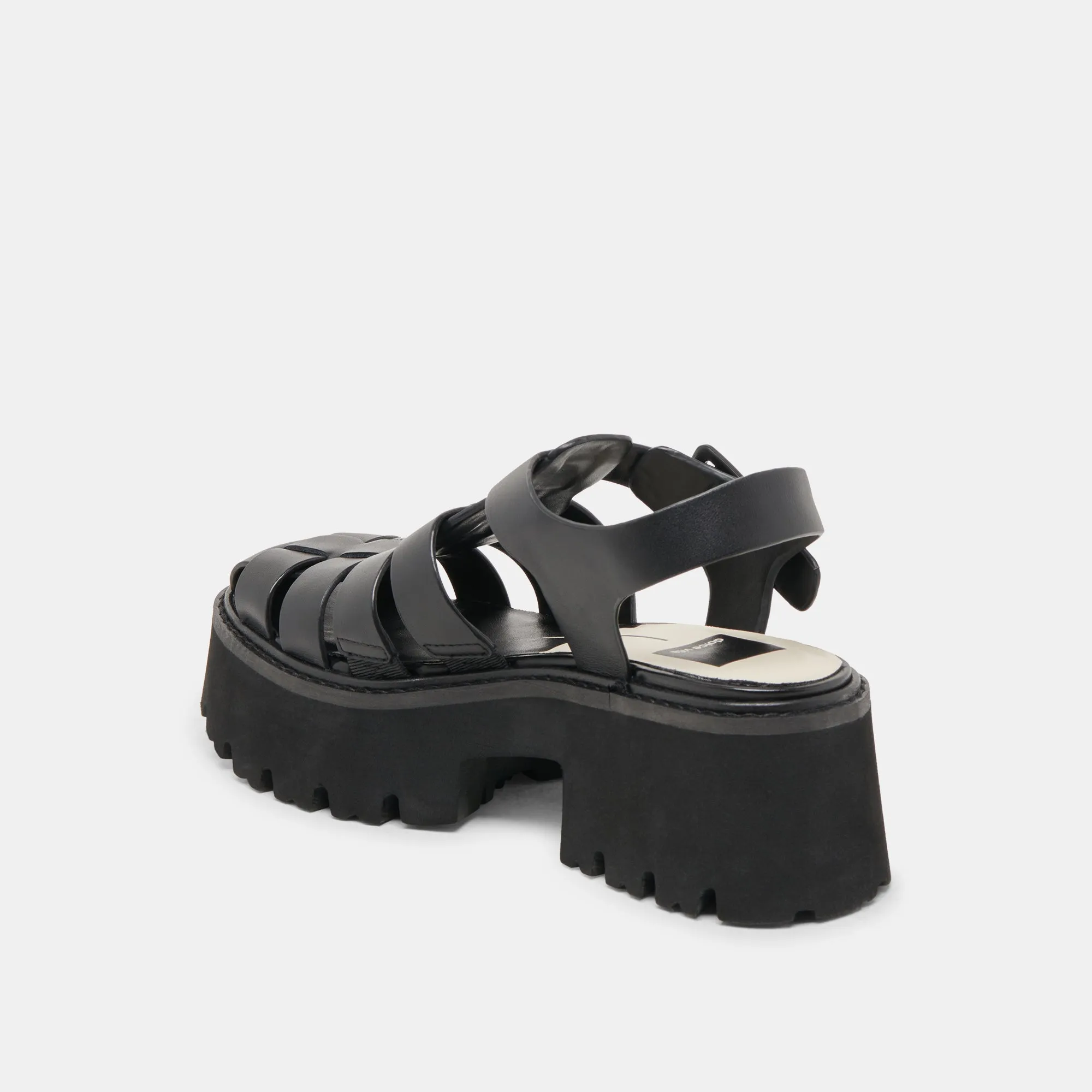 LASLY TONAL SANDALS BLACK LEATHER sold by Dolce Vita product image thumbnail 5