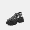 LASLY TONAL SANDALS BLACK LEATHER sold by Dolce Vita