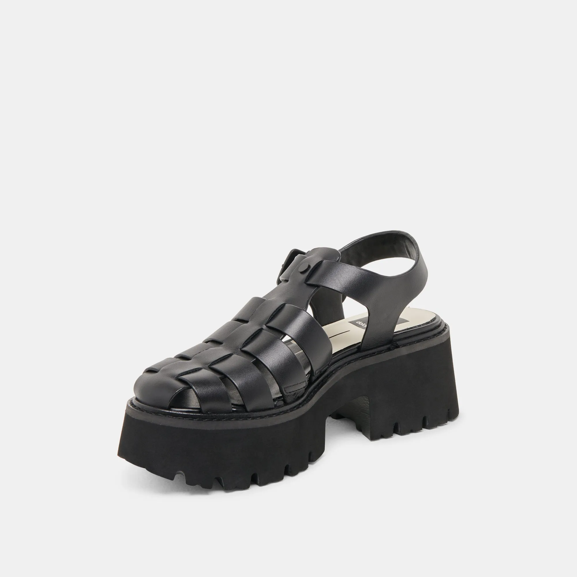 LASLY TONAL SANDALS BLACK LEATHER sold by Dolce Vita product image thumbnail 4