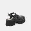 LASLY TONAL SANDALS BLACK LEATHER sold by Dolce Vita