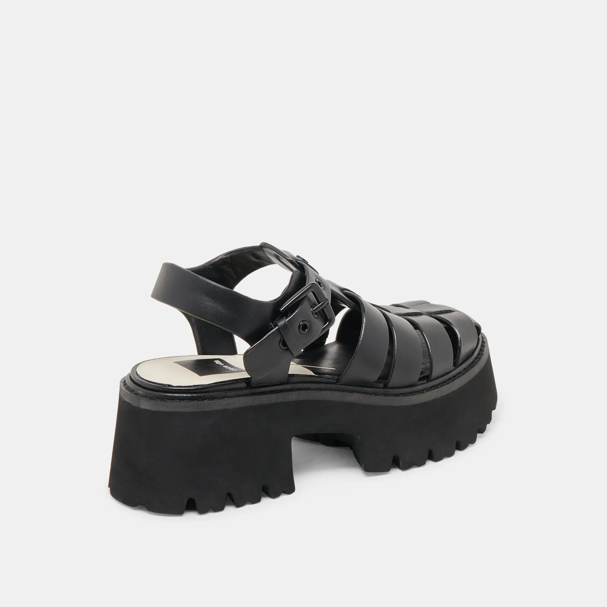 LASLY TONAL SANDALS BLACK LEATHER sold by Dolce Vita product image thumbnail 3