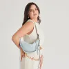 VERONA SHOULDER BAG BLUE SUEDE sold by Dolce Vita