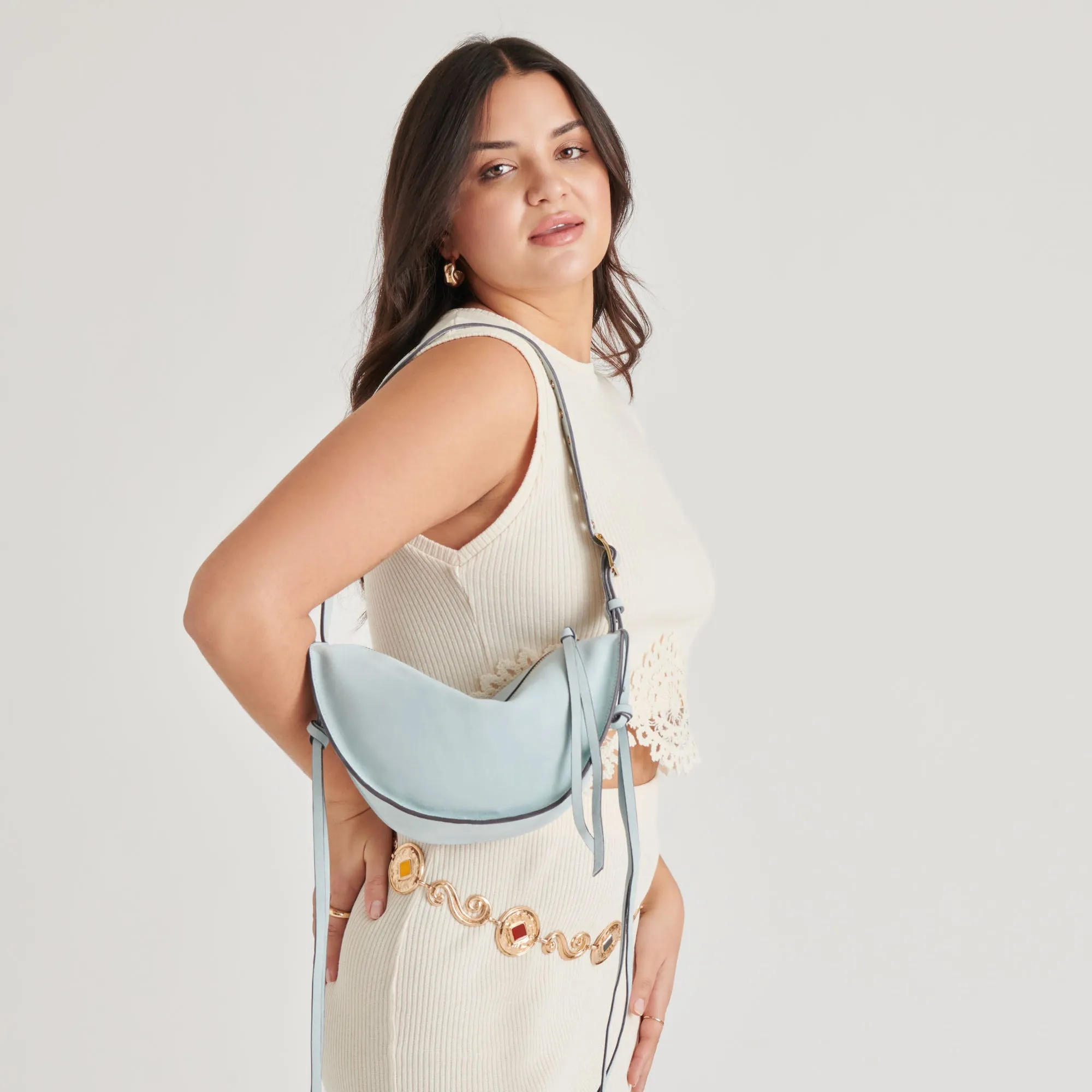 VERONA SHOULDER BAG BLUE SUEDE sold by Dolce Vita product image thumbnail 5