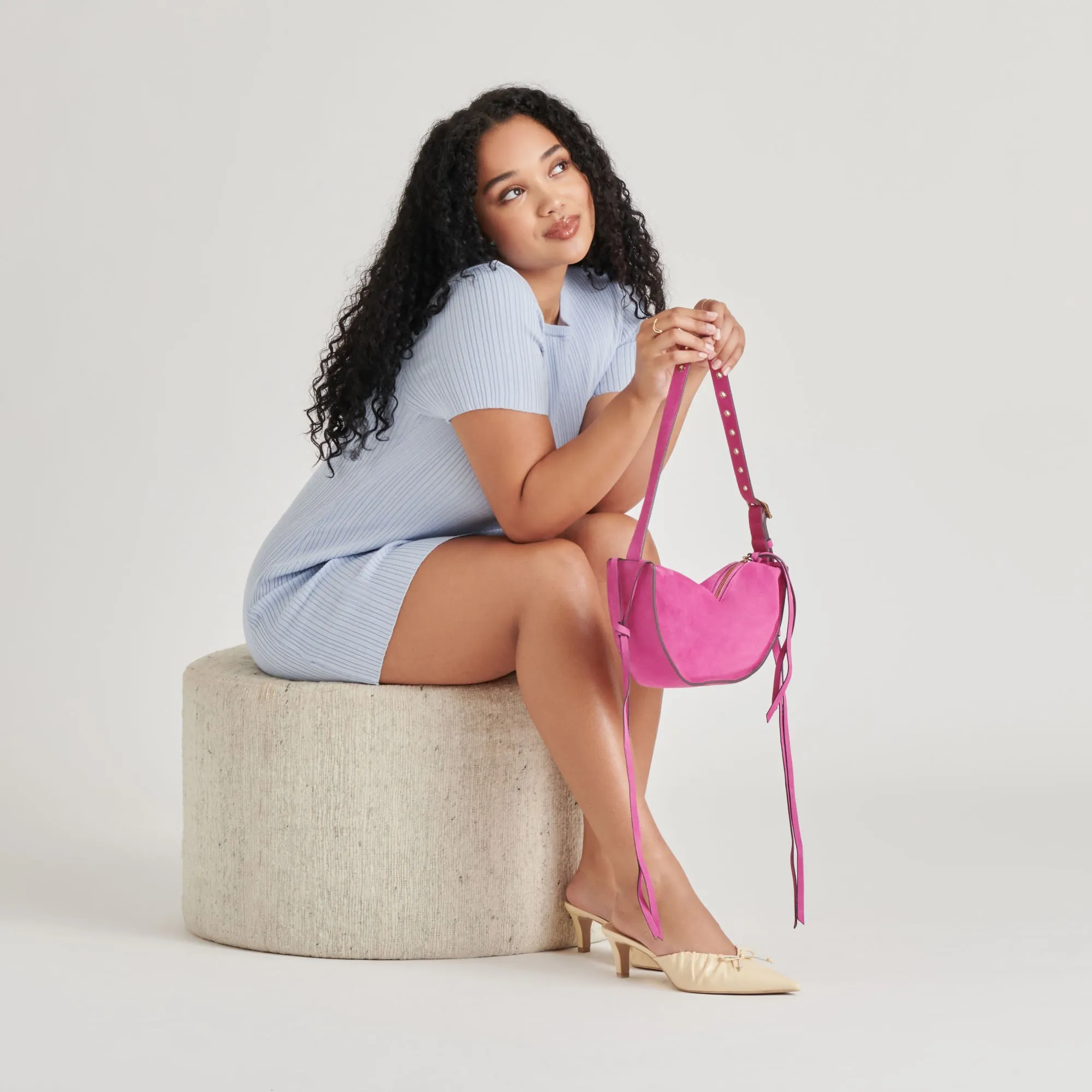 VERONA SHOULDER BAG MAGENTA SUEDE sold by Dolce Vita product image thumbnail 5